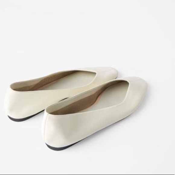 Airfit Butter Soft Cream Color Leather Ballet Flats EU 38 - Picture 9 of 12